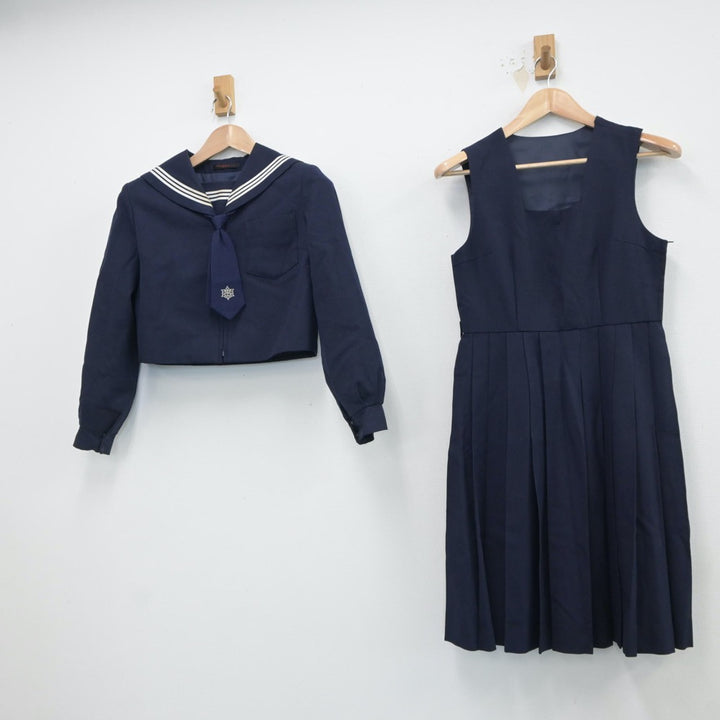 【中古制服】茨城県 土浦第六中学校 女子制服 3点（セーラー服・ジャンパースカート）sf017812【リサイクル学生服】 | 中古制服通販パレイド