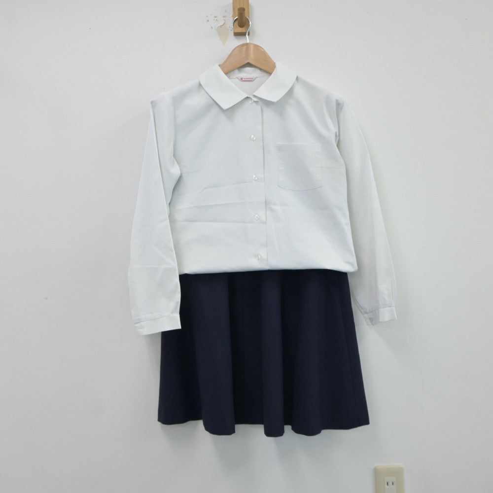 【中古】福島県 福島県立安積黎明高等学校 女子制服 4点（ブレザー・シャツ・ベスト・スカート）sf017813