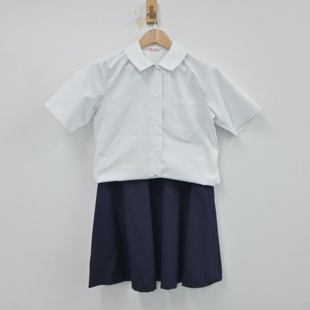 【中古】福島県 福島県立安積黎明高等学校 女子制服 3点（シャツ・ベスト・スカート）sf017814