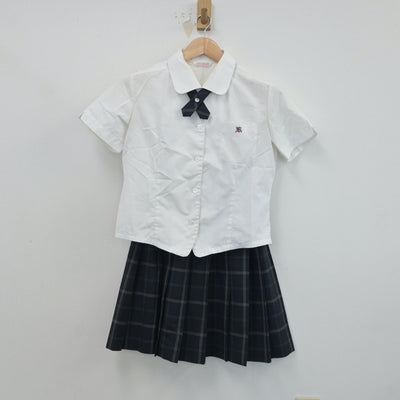 【中古】兵庫県 明石北高等学校 女子制服 4点（シャツ・スカート）sf017819