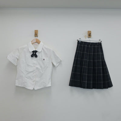 【中古】兵庫県 明石北高等学校 女子制服 4点（シャツ・スカート）sf017819