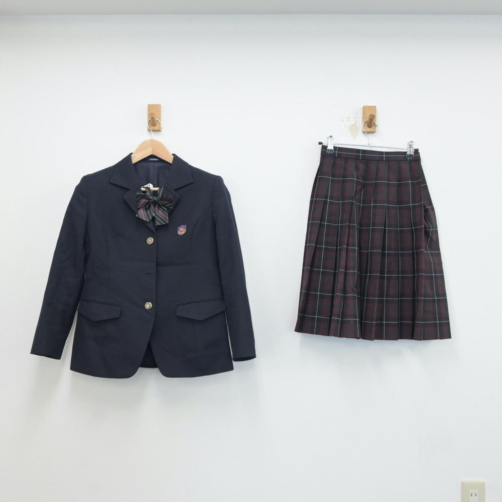 【中古】兵庫県 明石北高等学校 女子制服 3点（ブレザー・スカート）sf017820