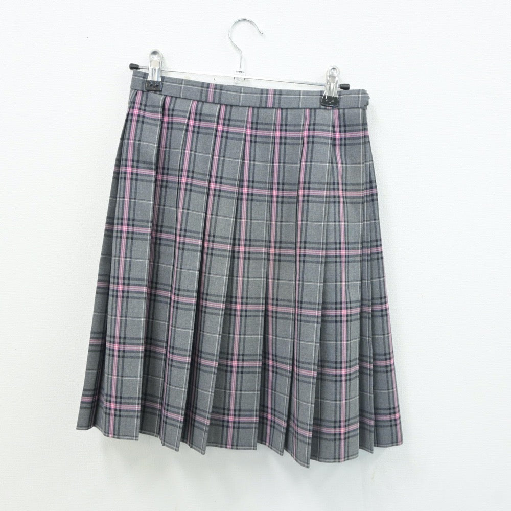 【中古】福岡県 クラーク記念国際高等学校 女子制服 5点（シャツ・ニットベスト・スカート）sf017822