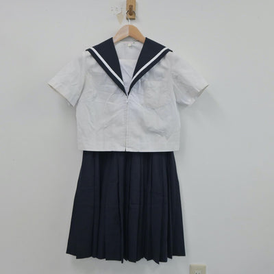 【中古】愛知県 日進東中学校 女子制服 3点（セーラー服・スカート）sf017832