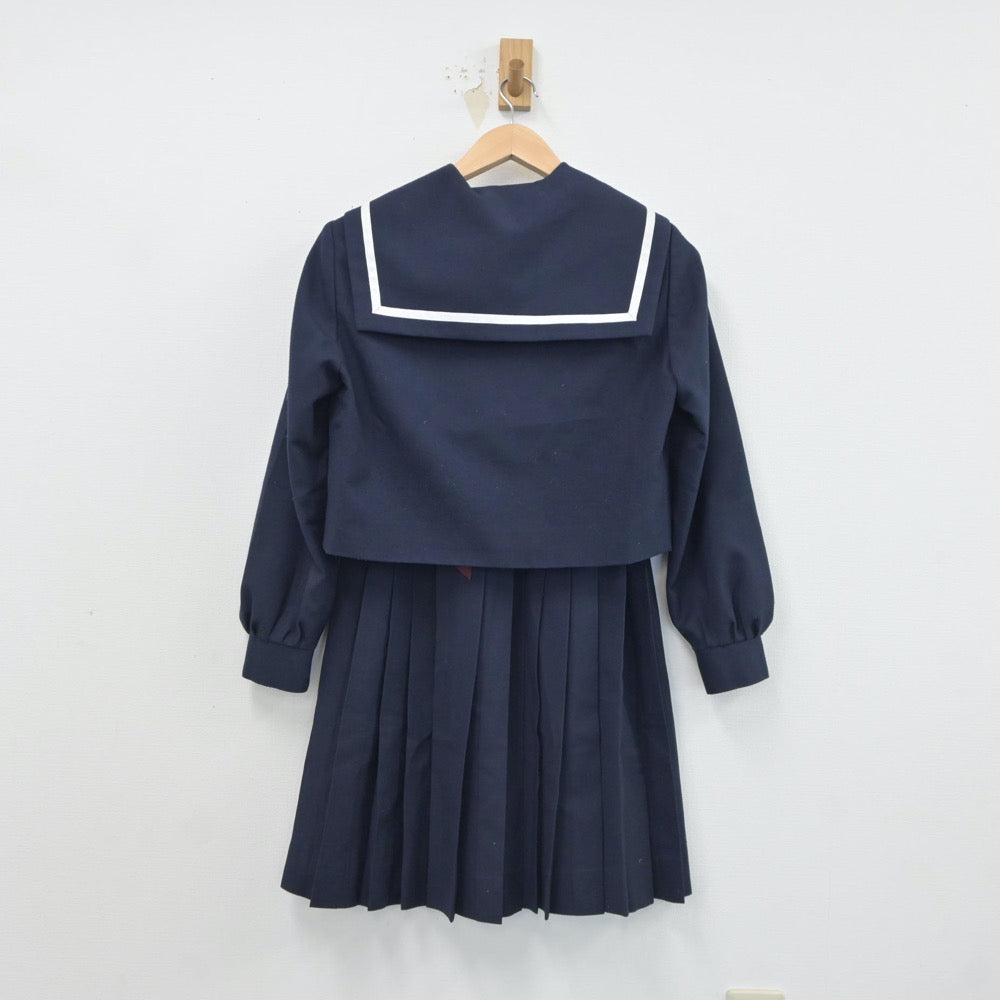 【中古】愛知県 日進東中学校 女子制服 4点（セーラー服・スカート・スカート）sf017833