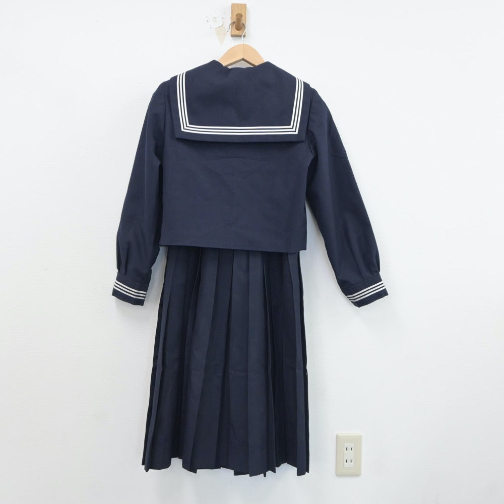 【中古】東京都 小松川第一中学校 女子制服 3点（セーラー服・ジャンパースカート）sf017836