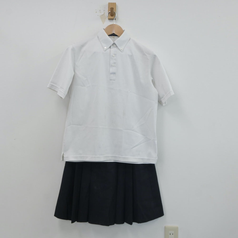 【中古】北海道 札幌藻岩高等学校 女子制服 2点（シャツ・スカート）sf017841