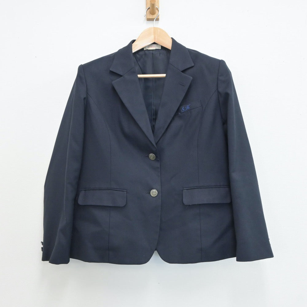 【中古】大阪府 堺上高等学校 女子制服 3点（ブレザー・スカート）sf017845