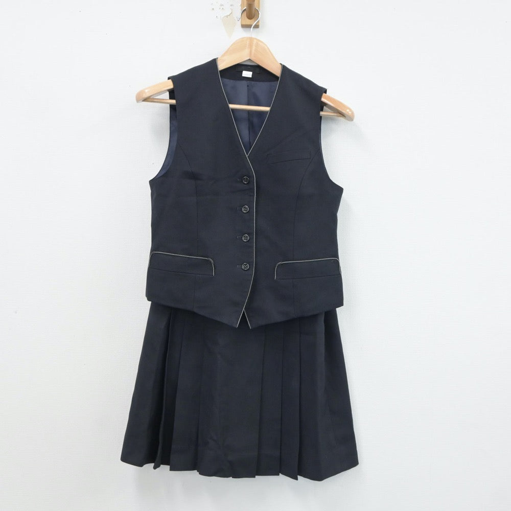 【中古】北海道 札幌藻岩高等学校 女子制服 3点（ブレザー・ベスト・スカート）sf017851