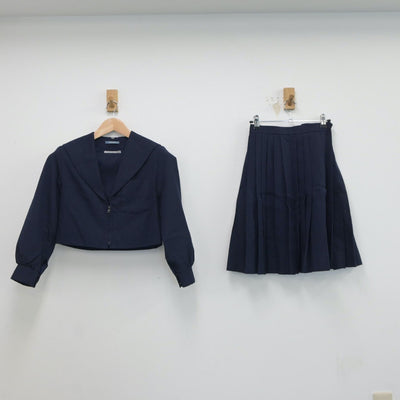 【中古】愛知県 東港中学校 女子制服 2点（セーラー服・スカート）sf017853