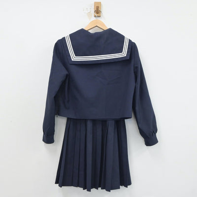 【中古】岐阜県 安八郡安八町組合立東安中学校 女子制服 3点（セーラー服・スカート）sf017854