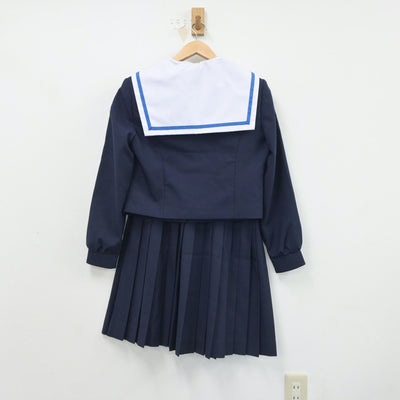 【中古】岐阜県 桜丘中学校 女子制服 2点（セーラー服・スカート）sf017857