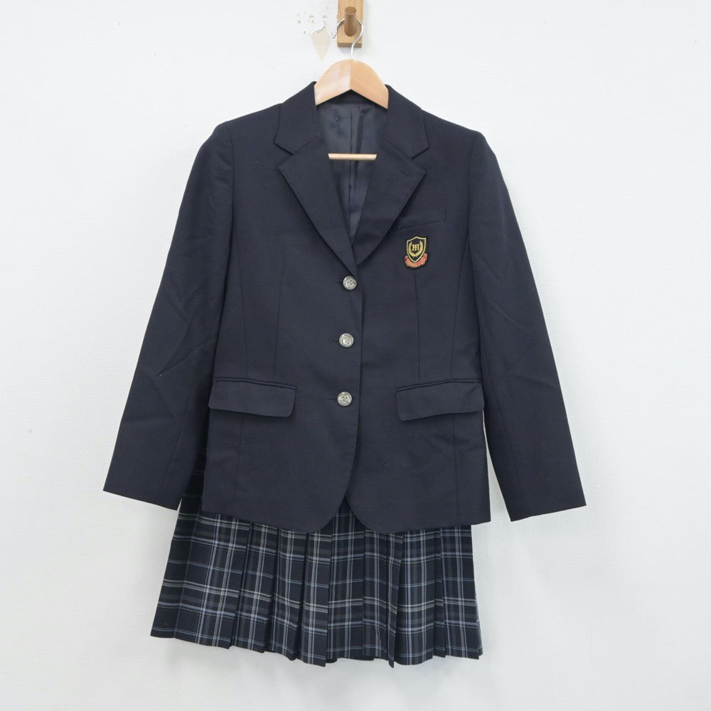 【中古】千葉県 前原中学校 女子制服 3点（ブレザー・スカート）sf017862