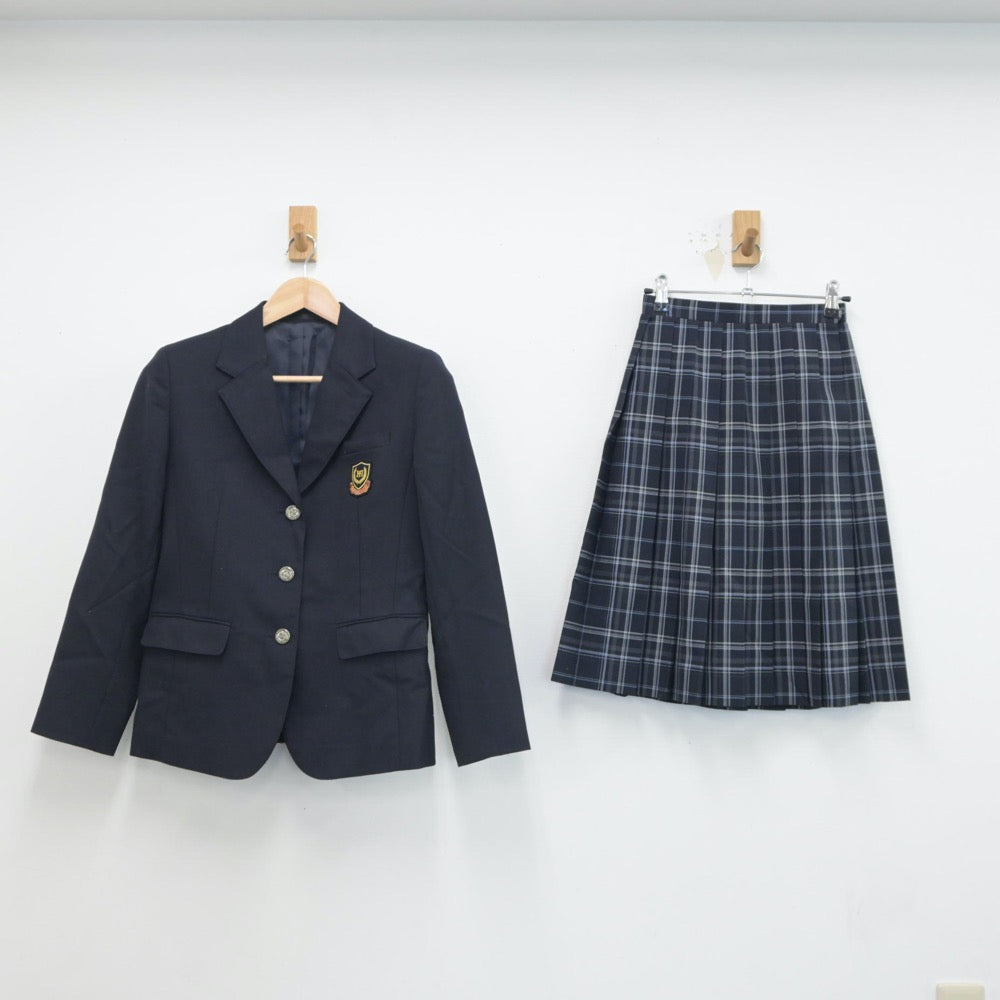 【中古】千葉県 前原中学校 女子制服 3点（ブレザー・スカート）sf017862