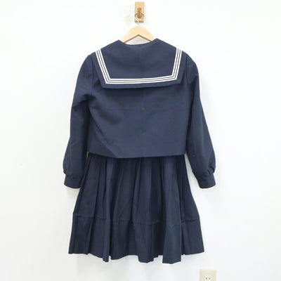 【中古】岐阜県 安八郡安八町組合立東安中学校 女子制服 2点（セーラー服・スカート）sf017863