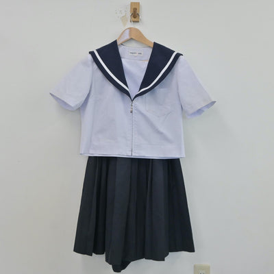 【中古】愛知県 日進東中学校 女子制服 3点（セーラー服・スカート）sf017864