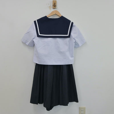 【中古】愛知県 日進東中学校 女子制服 3点（セーラー服・スカート）sf017864