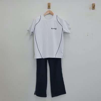 【中古】東京都 共立女子第二高等学校 女子制服 3点（体操服 上・ジャージ 上・ジャージ 下）sf017865