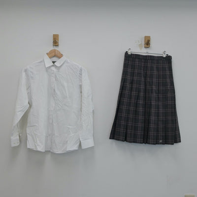 【中古】大阪府 長尾高等学校 女子制服 4点（ブレザー・シャツ・ニット・スカート）sf017870