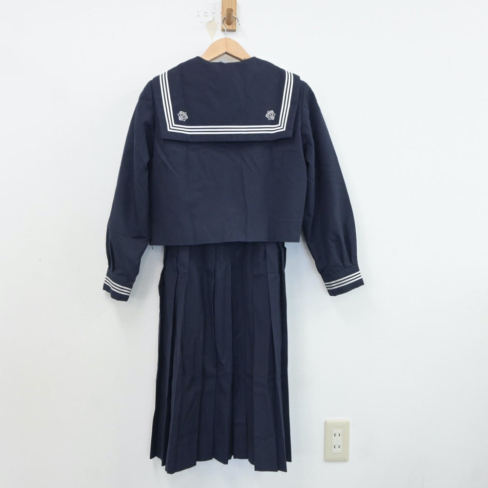 【中古】東京都 本所中学校 女子制服 2点（セーラー服・ジャンパースカート）sf017874