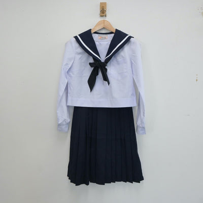 【中古】愛知県 愛知県立刈谷北高等学校 女子制服 3点（セーラー服・スカート）sf017880