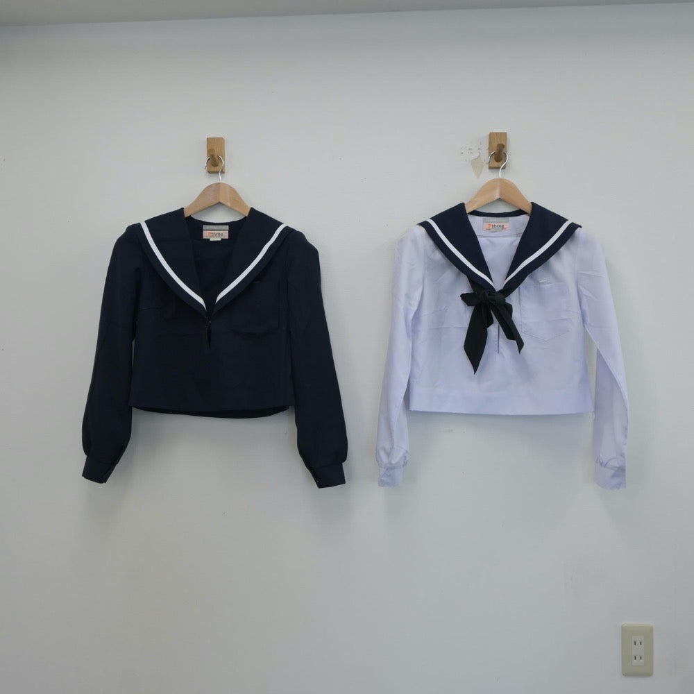 【中古】愛知県 愛知県立刈谷北高等学校 女子制服 3点（セーラー服・スカート）sf017880