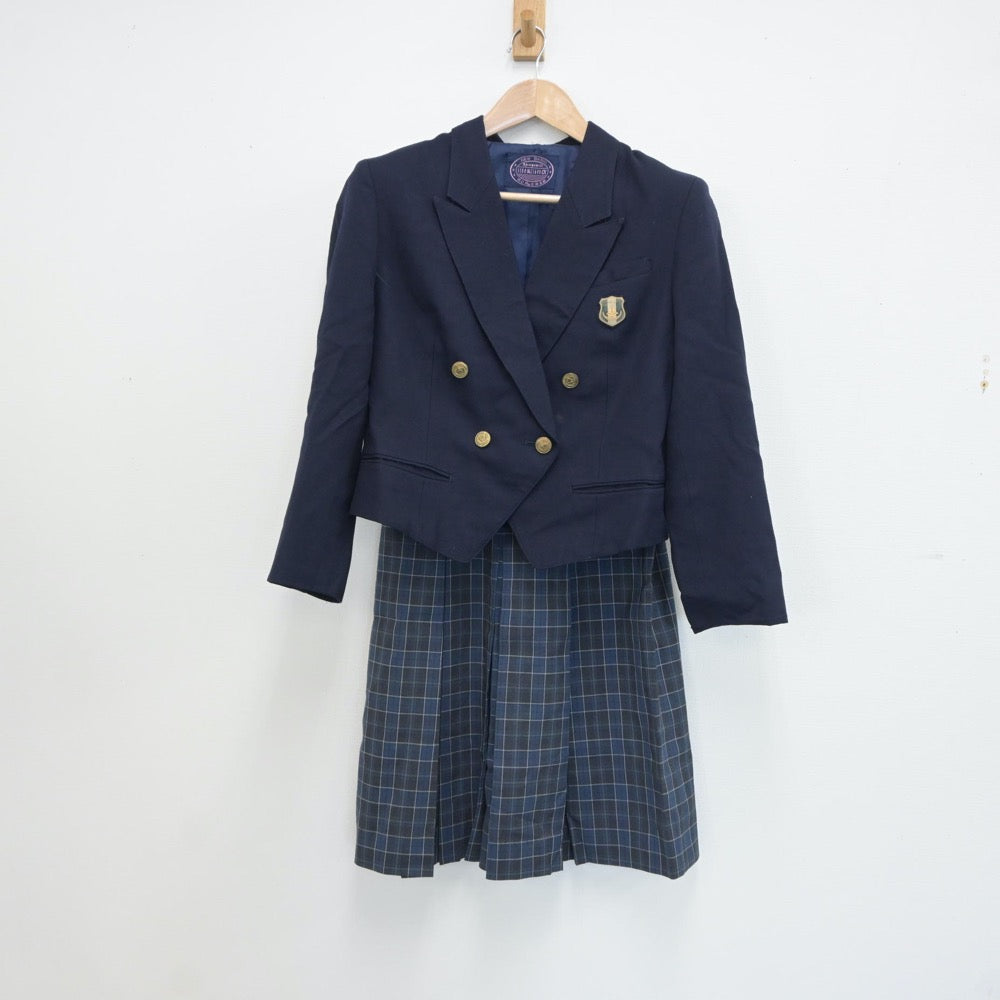 【中古】京都府 大谷高等学校 女子制服 2点（ブレザー・スカート）sf017894