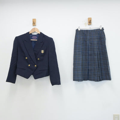 【中古】京都府 大谷高等学校 女子制服 2点（ブレザー・スカート）sf017894