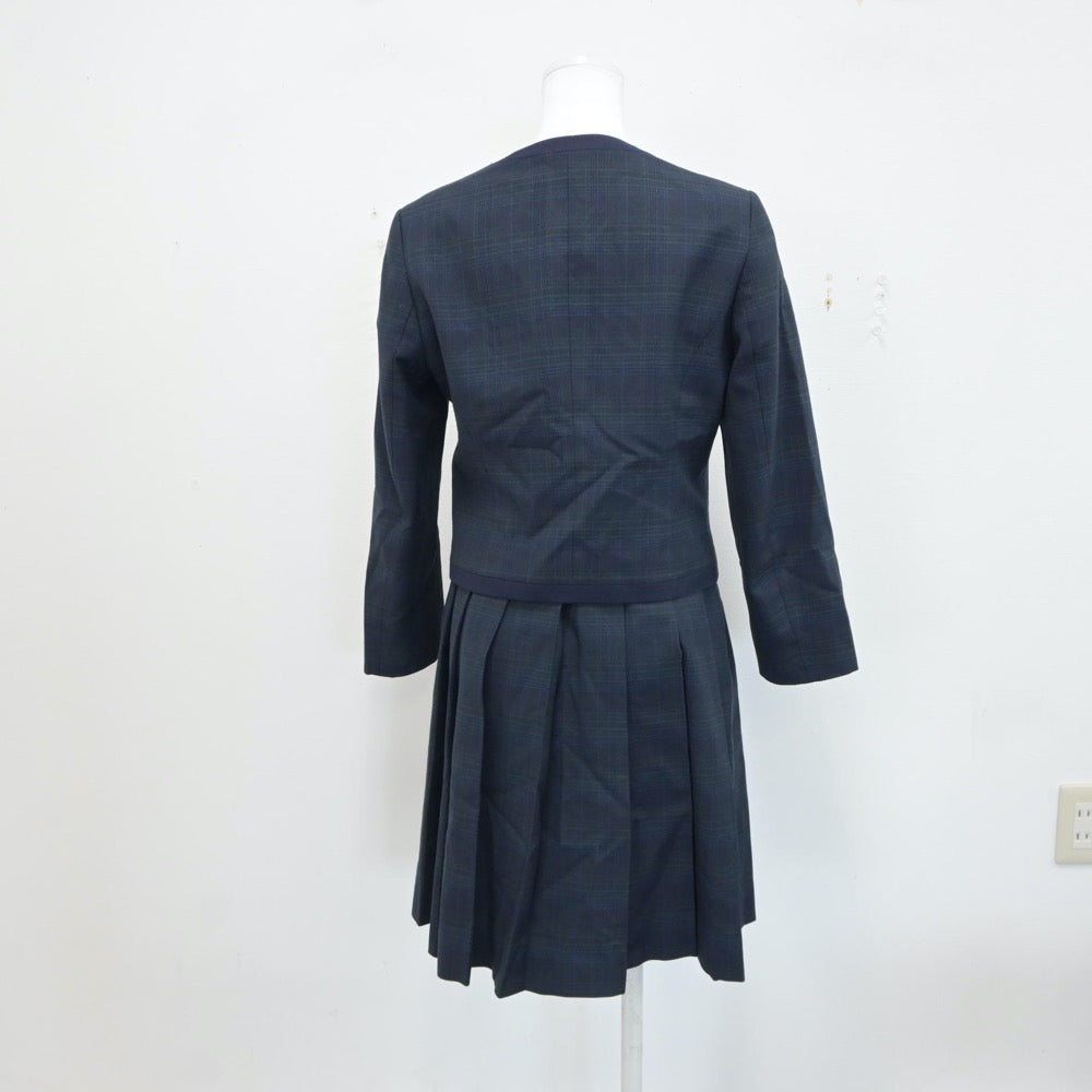 【中古】熊本県 熊本国府高等学校 女子制服 2点（ブレザー・ジャンパースカート）sf017895