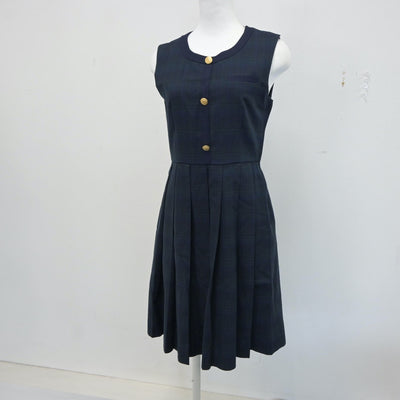 【中古】熊本県 熊本国府高等学校 女子制服 2点（ブレザー・ジャンパースカート）sf017895