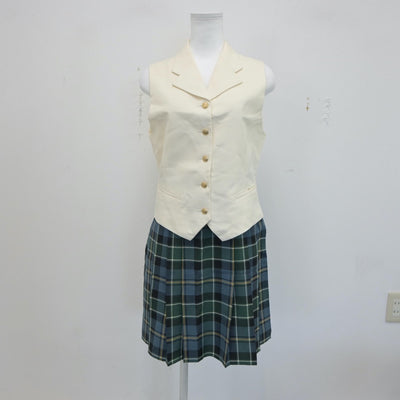 【中古】神奈川県 聖セシリア女子高等学校 女子制服 3点（ブレザー・ベスト・スカート）sf017896