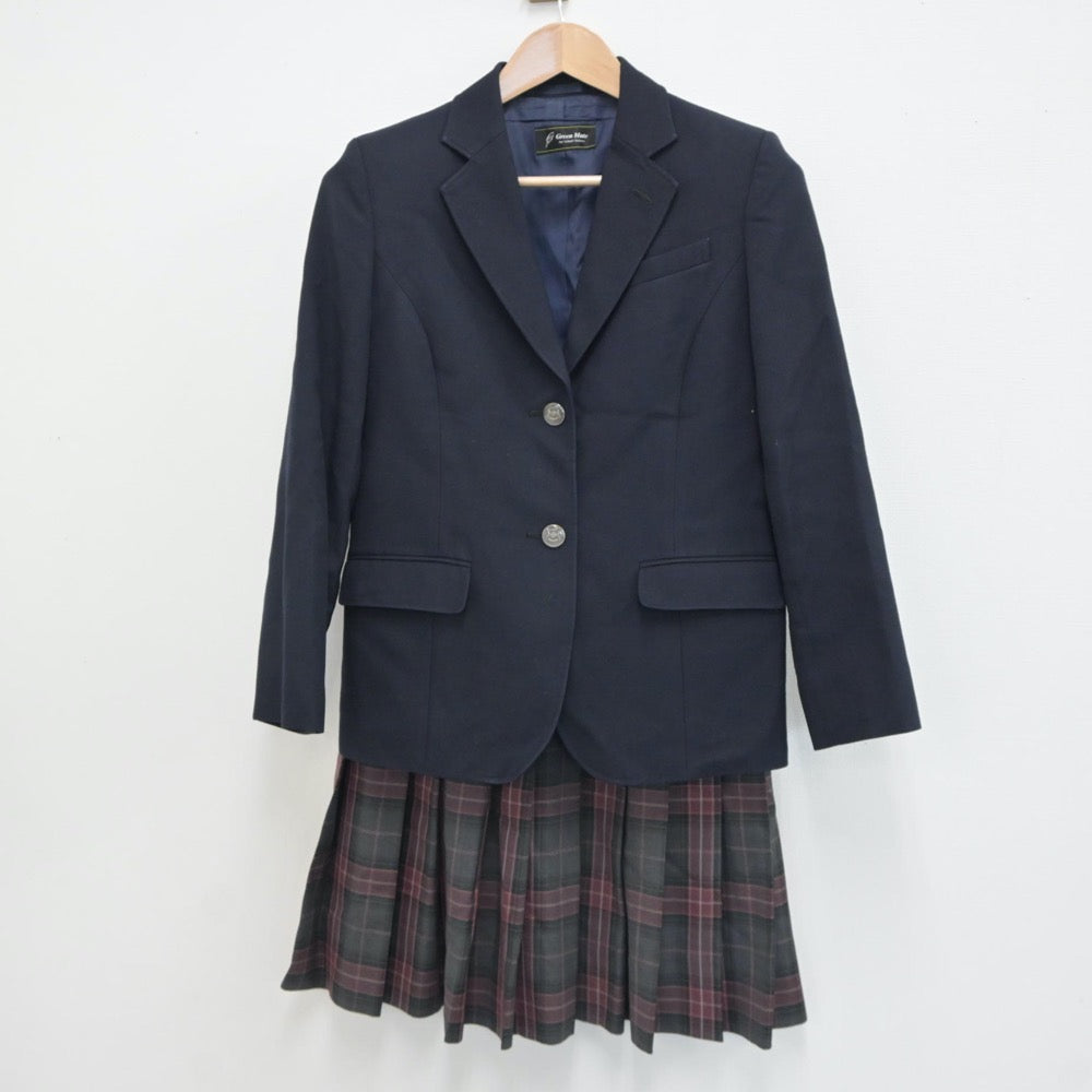 【中古】東京都 武蔵野市立第四中学校 女子制服 2点（ブレザー・スカート）sf017911