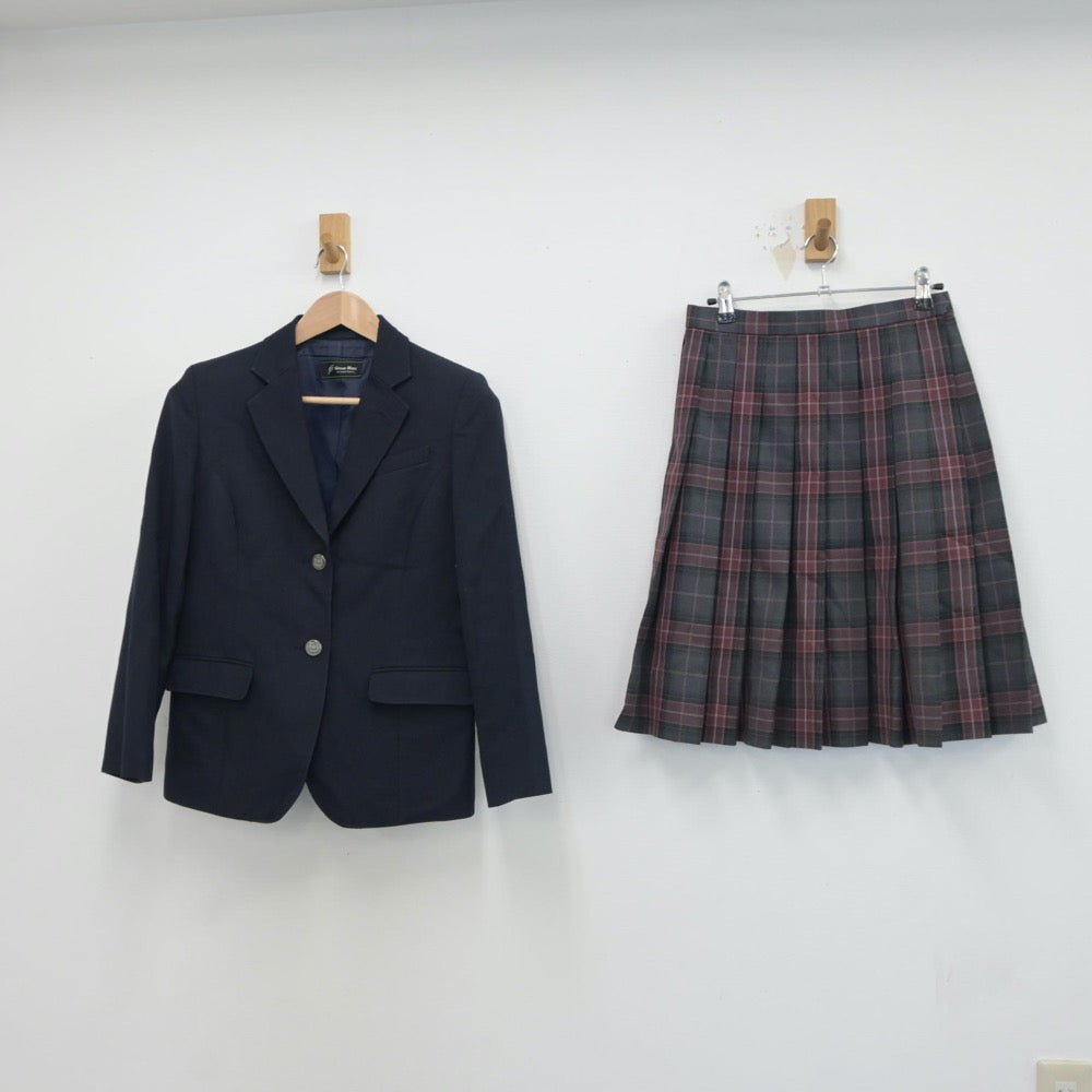 【中古】東京都 武蔵野市立第四中学校 女子制服 2点（ブレザー・スカート）sf017911