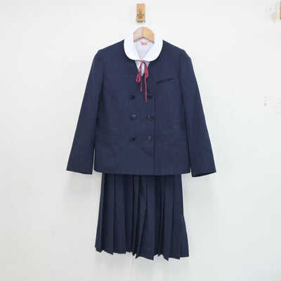 【中古】千葉県 千葉市立加曽利中学校 女子制服 5点（ブレザー・ベスト・シャツ・スカート）sf017919