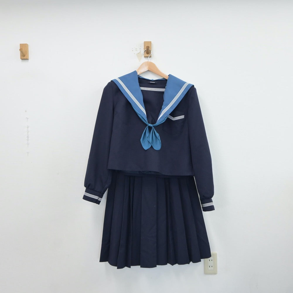 【中古】大阪府 清水谷高等学校 女子制服 6点（セーラー服・スカート）sf017937