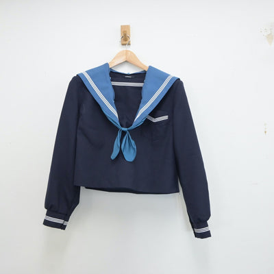 【中古】大阪府 清水谷高等学校 女子制服 6点（セーラー服・スカート）sf017937