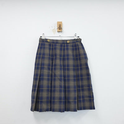 【中古】福岡県 福岡女子高等学校 女子制服 2点（ニット・スカート）sf017951