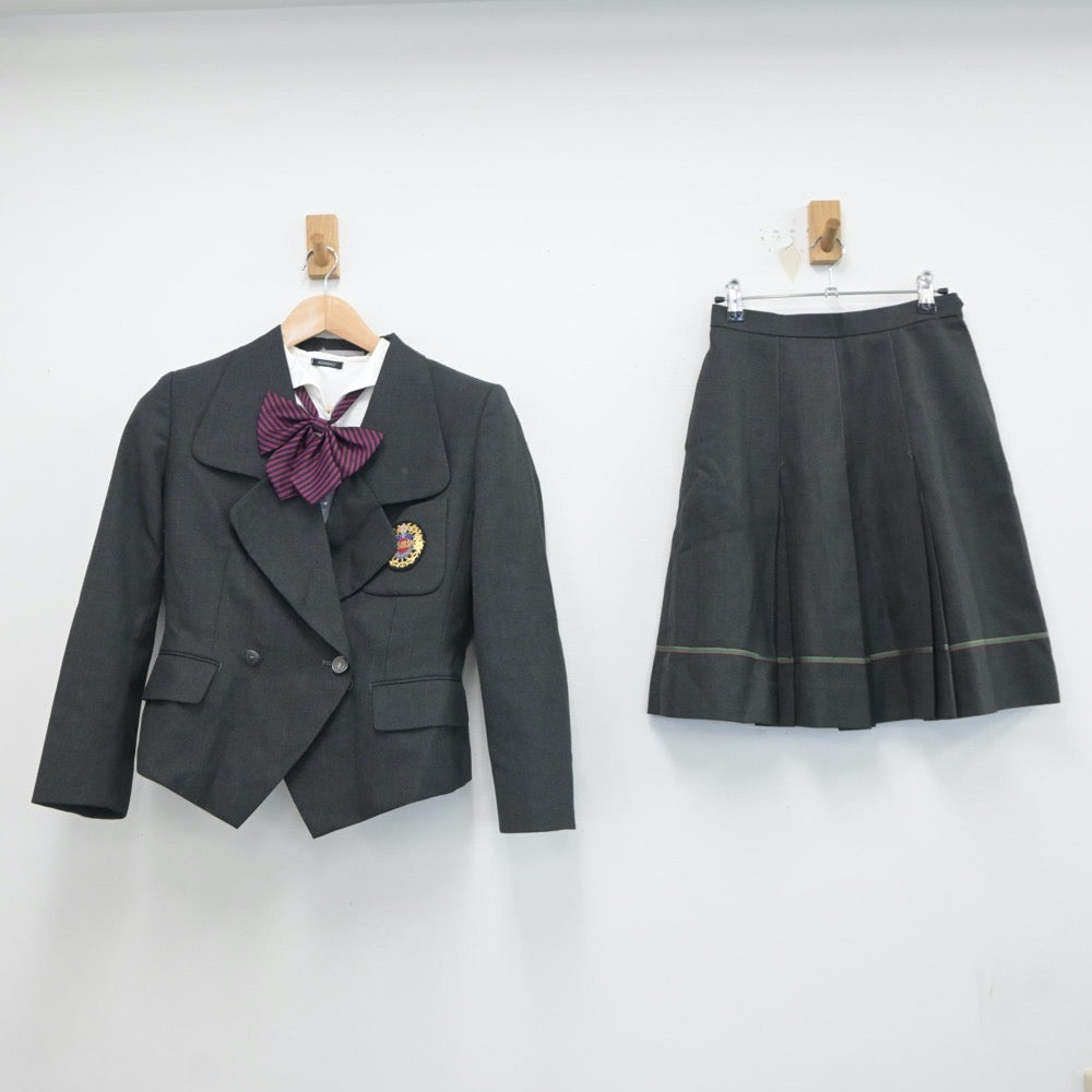 【中古】東京都 桜美林中学校 女子制服 5点（ブレザー・シャツ・スカート）sf017953