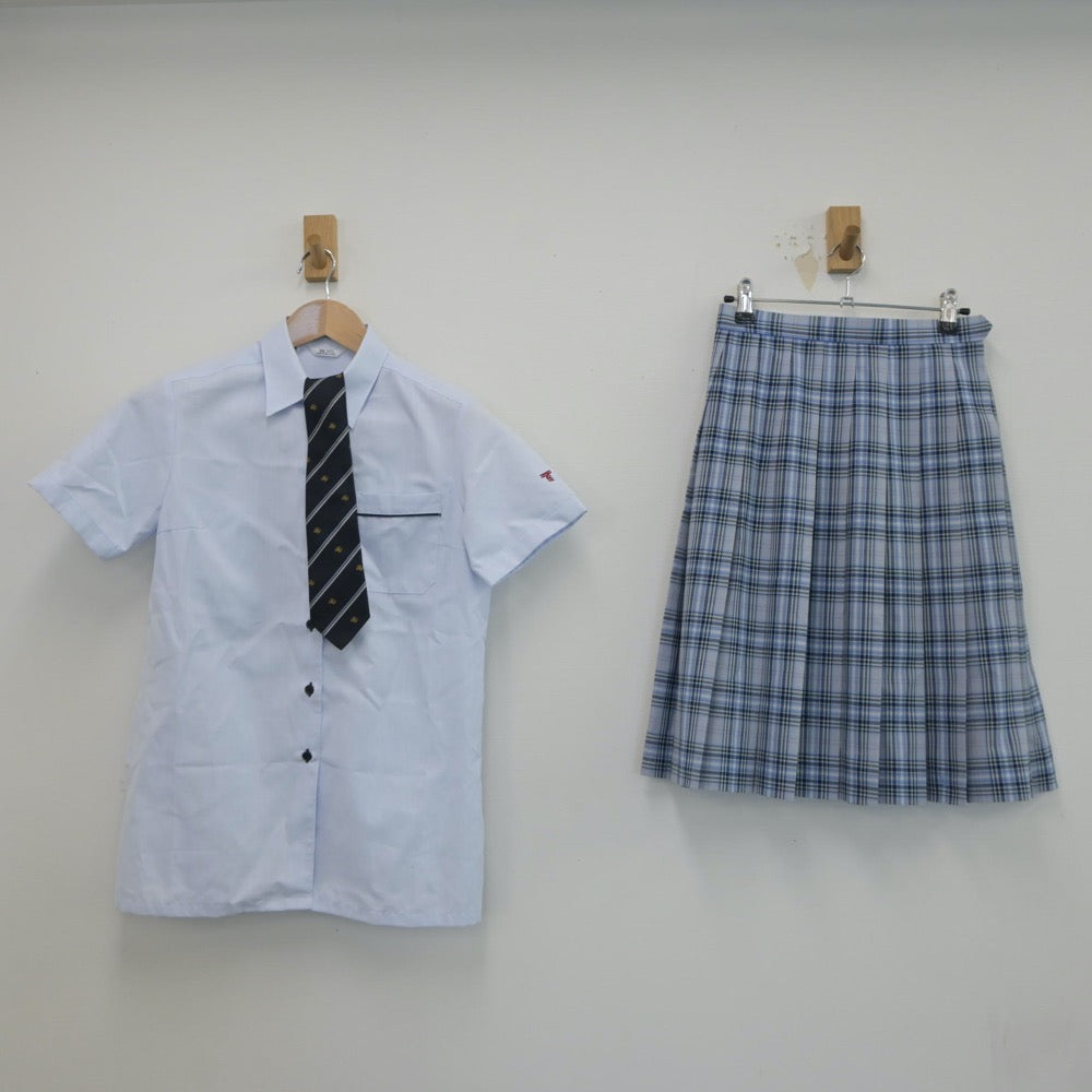 【中古】千葉県 東海大学付属浦安高等学校 女子制服 7点（シャツ・シャツ・スカート）sf017956