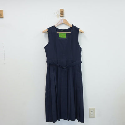 【中古】福岡県 元岡中学校 女子制服 2点（セーラー服・ジャンパースカート）sf017960