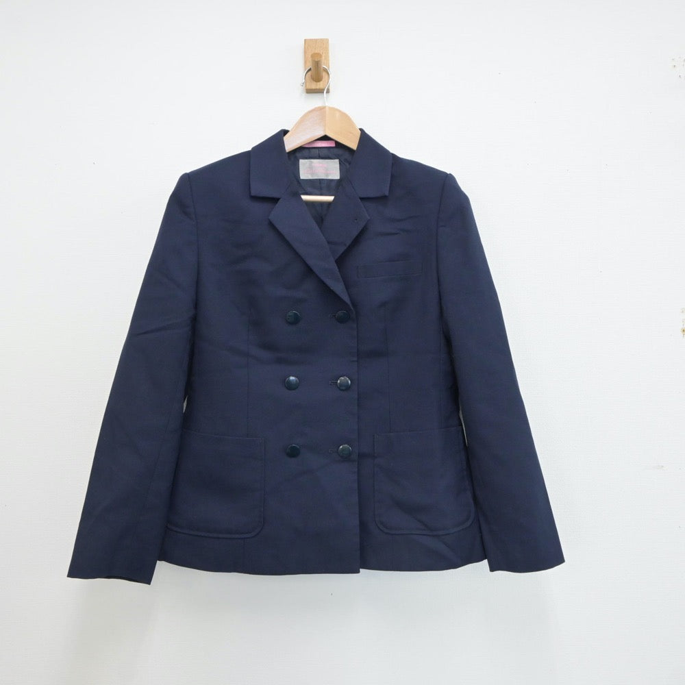 【中古】茨城県 笠原中学校 女子制服 2点（ブレザー・ジャンパースカート）sf017963