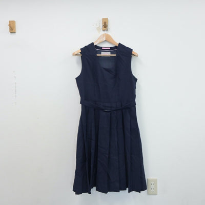 【中古】茨城県 笠原中学校 女子制服 2点（ブレザー・ジャンパースカート）sf017963