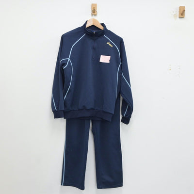 【中古】新潟県 万代高等学校 女子制服 2点（ジャージ 上・ジャージ 下）sf017978