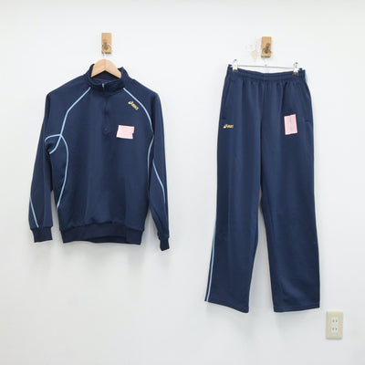 【中古】新潟県 万代高等学校 女子制服 2点（ジャージ 上・ジャージ 下）sf017978