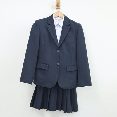 【中古】大阪府 三国丘高等学校 女子制服 3点（ブレザー・シャツ・スカート）sf017988