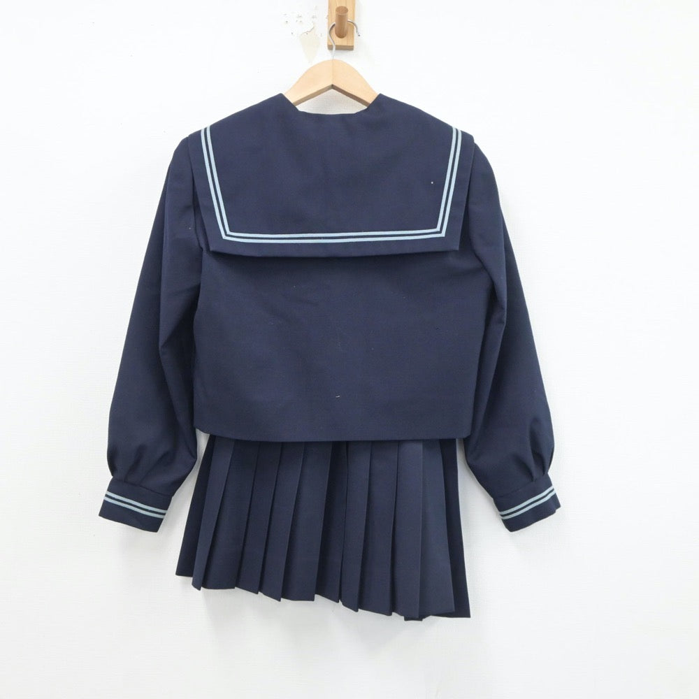 【中古】大阪府 石尾中学校 女子制服 3点（セーラー服・スカート）sf017993