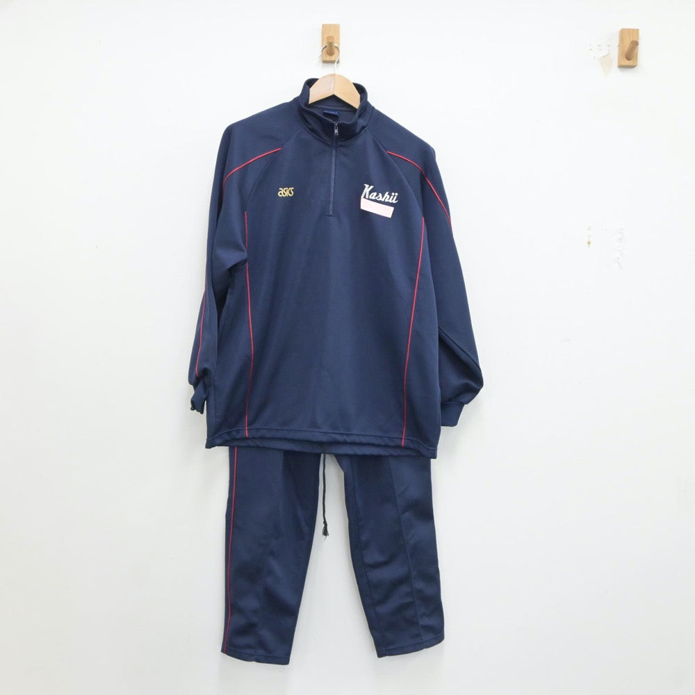 【中古】福岡県 香椎高等学校 女子制服 3点（ジャージ 上・ジャージ 下）sf017996