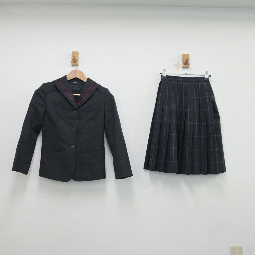 【中古】東京都 滝野川紅葉中学校 女子制服 2点（セーラー服・スカート）sf018008