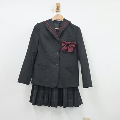 【中古】東京都 滝野川紅葉中学校 女子制服 3点（セーラー服・スカート）sf018009