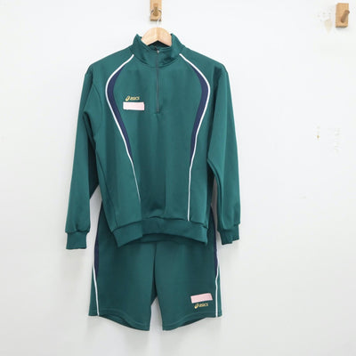 【中古】埼玉県 草加南高等学校 女子制服 3点（ジャージ 上・ジャージ 下・体操服 下）sf018012